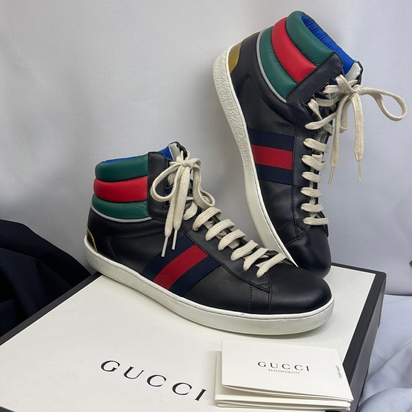 Gucci Other - Gucci men Multi-color High Top Sneakers size 7.5